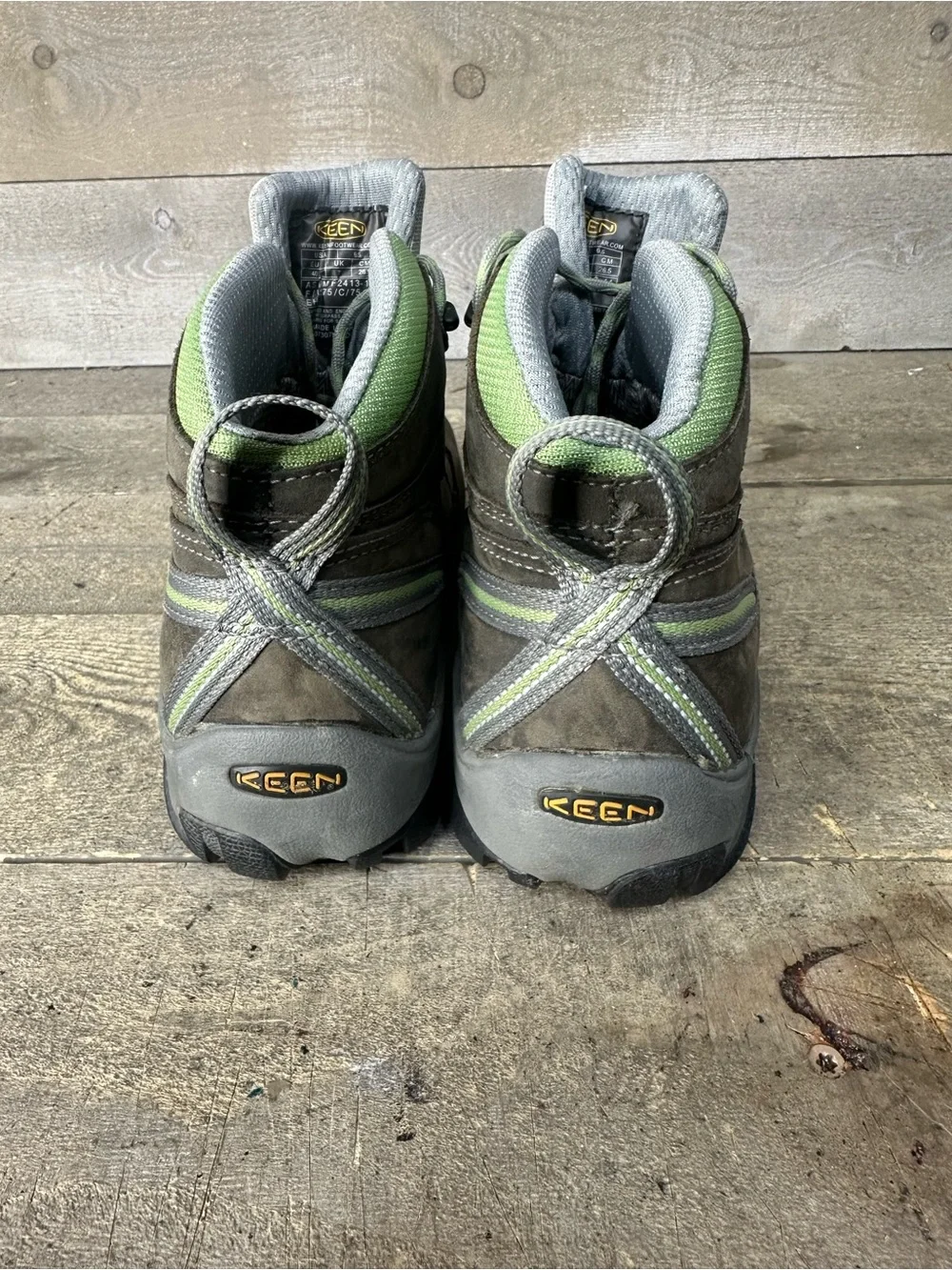 Keen Women's 9.5 Boots Detroit XT Mid Steel Toe Waterproof Hike Work Shoes Brown
